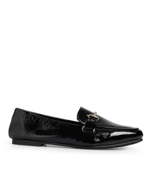 Mocasín Negro Charol Herraje 18353